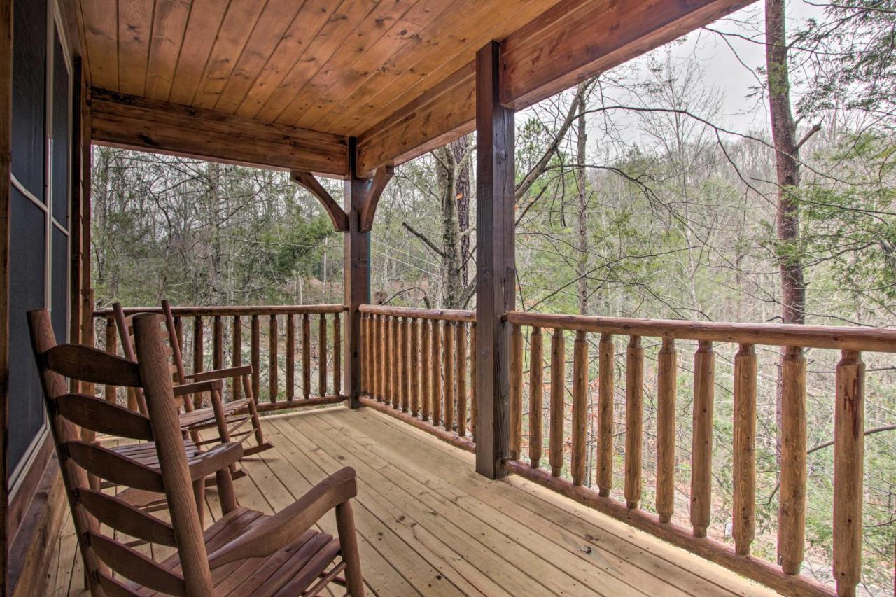 Luxe Cabin With Home Theater Less Than 2 Miles To Гатлинбург Экстерьер фото